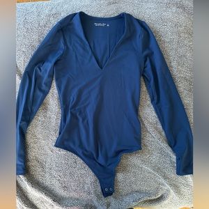 Abercrombie Royal blue long sleeve bodysuit